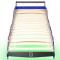 vidaXL Kinderbett mit LED im Rennwagen-Design 90 x 200 cm Blau vidaXL Kinderbett mit LED im Rennwagen-Design 90 x 200 cm Blau