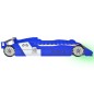 vidaXL Kinderbett mit LED im Rennwagen-Design 90 x 200 cm Blau vidaXL Kinderbett mit LED im Rennwagen-Design 90 x 200 cm Blau