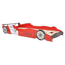 vidaXL Rennwagen-Bett 90x200 cm Rot