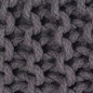 vidaXL Handgestrickter Pouf Baumwolle 50 x 35 cm Grau vidaXL Handgestrickter Pouf Baumwolle 50 x 35 cm Grau