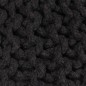 vidaXL Handgestrickter Pouf Baumwolle 50 x 35 cm Schwarz vidaXL Handgestrickter Pouf Baumwolle 50 x 35 cm Schwarz