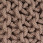 vidaXL Handgestrickter Pouf Baumwolle 50 x 35 cm Braun vidaXL Handgestrickter Pouf Baumwolle 50 x 35 cm Braun
