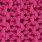 vidaXL Handgestrickter Pouf Baumwolle 50 x 35 cm Rosa vidaXL Handgestrickter Pouf Baumwolle 50 x 35 cm Rosa