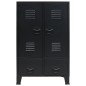 vidaXL Kleiderschrank Metall Industrie-Stil 67 x 35 x 107 cm Schwarz vidaXL Kleiderschrank Metall Industrie-Stil 67 x 35 x 107 cm Schwarz