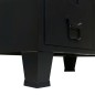 vidaXL Kleiderschrank Metall Industrie-Stil 67 x 35 x 107 cm Schwarz vidaXL Kleiderschrank Metall Industrie-Stil 67 x 35 x 107 cm Schwarz