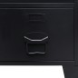 vidaXL Kleiderschrank Metall Industrie-Stil 67 x 35 x 107 cm Schwarz vidaXL Kleiderschrank Metall Industrie-Stil 67 x 35 x 107 cm Schwarz