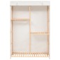 vidaXL Kleiderschrank mit 3 Ebenen 110 x 40 x 170 cm vidaXL Kleiderschrank mit 3 Ebenen 110 x 40 x 170 cm