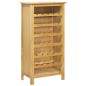 vidaXL Weinschrank 56 x 32 x 110 cm Massivholz Eiche vidaXL Weinschrank 56 x 32 x 110 cm Massivholz Eiche