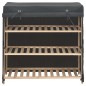 vidaXL Schuhschrank mit Abdeckung Grau 79 x 40 x 80 cm Stoff vidaXL Schuhschrank mit Abdeckung Grau 79 x 40 x 80 cm Stoff