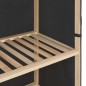 vidaXL Schuhschrank mit Abdeckung Grau 79 x 40 x 80 cm Stoff vidaXL Schuhschrank mit Abdeckung Grau 79 x 40 x 80 cm Stoff