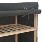 vidaXL Schuhschrank mit Abdeckung Grau 79 x 40 x 80 cm Stoff vidaXL Schuhschrank mit Abdeckung Grau 79 x 40 x 80 cm Stoff