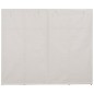 vidaXL Kleiderschrank Weiß 200 x 40 x 170 cm Stoff vidaXL Kleiderschrank Weiß 200 x 40 x 170 cm Stoff
