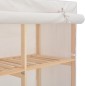 vidaXL Kleiderschrank Weiß 200 x 40 x 170 cm Stoff vidaXL Kleiderschrank Weiß 200 x 40 x 170 cm Stoff