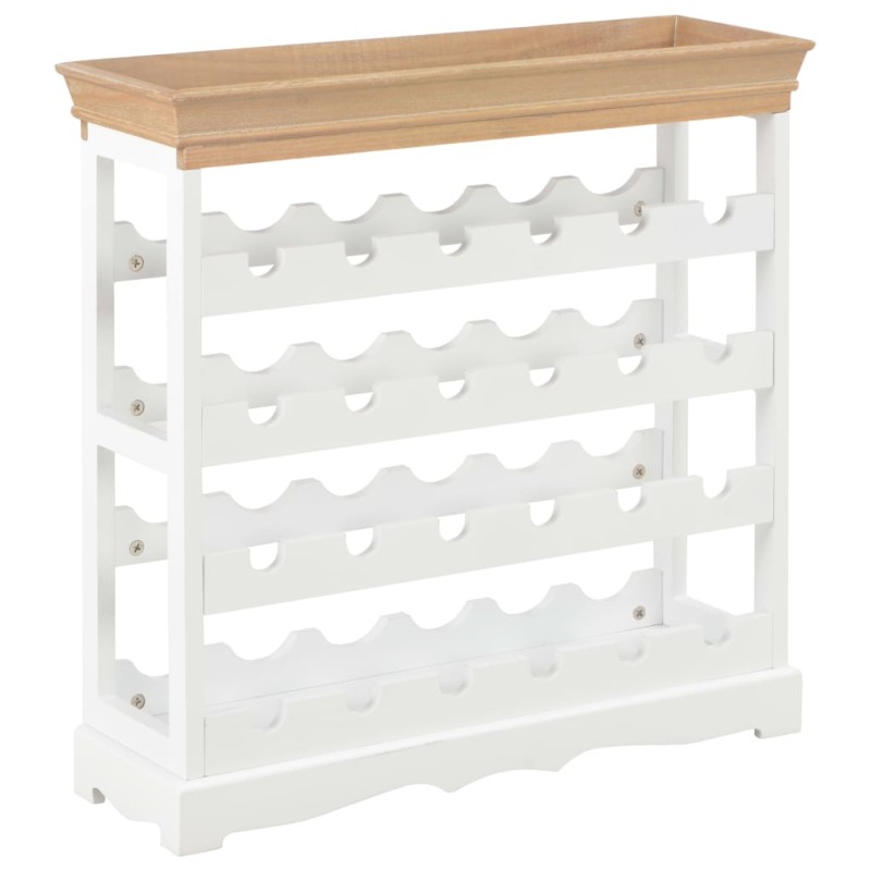 vidaXL Weinschrank Weiß 70 x 22,5 x 70,5 cm MDF vidaXL Weinschrank Weiß 70 x 22,5 x 70,5 cm MDF