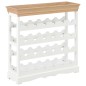vidaXL Weinschrank Weiß 70 x 22,5 x 70,5 cm MDF vidaXL Weinschrank Weiß 70 x 22,5 x 70,5 cm MDF