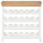 vidaXL Weinschrank Weiß 70 x 22,5 x 70,5 cm MDF vidaXL Weinschrank Weiß 70 x 22,5 x 70,5 cm MDF