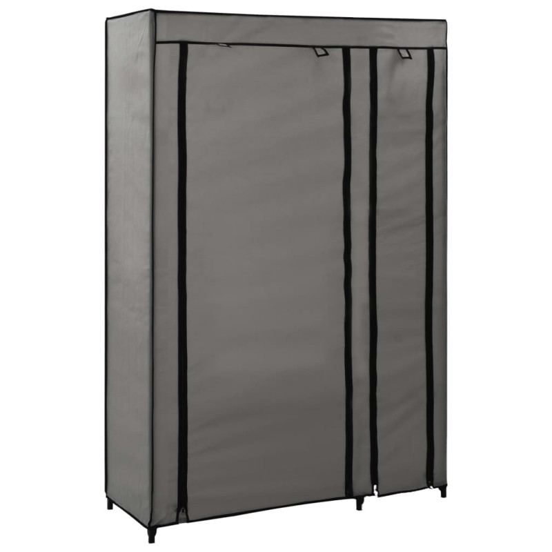 vidaXL Faltschrank Grau 110x45x175 cm Stoff vidaXL Faltschrank Grau 110x45x175 cm Stoff