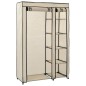 vidaXL Faltschränke 2 Stk. Creme 110x45x175 cm Stoff vidaXL Faltschränke 2 Stk. Creme 110x45x175 cm Stoff
