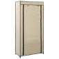 vidaXL Schuhschrank mit Abdeckung Cremeweiß 58 x 28 x 106 cm Stoff vidaXL Schuhschrank mit Abdeckung Cremeweiß 58 x 28 x 106 cm Stoff
