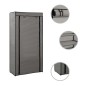 vidaXL Schuhschrank mit Abdeckung Grau 58 x 28 x 106 cm Stoff vidaXL Schuhschrank mit Abdeckung Grau 58 x 28 x 106 cm Stoff