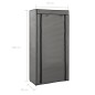 vidaXL Schuhschrank mit Abdeckung Grau 58 x 28 x 106 cm Stoff vidaXL Schuhschrank mit Abdeckung Grau 58 x 28 x 106 cm Stoff