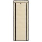 vidaXL Schuhschrank mit Abdeckung Cremeweiß 57 x 29 x 162 cm Stoff vidaXL Schuhschrank mit Abdeckung Cremeweiß 57 x 29 x 162 cm Stoff