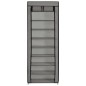 vidaXL Schuhschrank mit Abdeckung Grau 57 x 29 x 162 cm Stoff vidaXL Schuhschrank mit Abdeckung Grau 57 x 29 x 162 cm Stoff