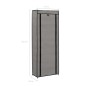 vidaXL Schuhschrank mit Abdeckung Grau 57 x 29 x 162 cm Stoff vidaXL Schuhschrank mit Abdeckung Grau 57 x 29 x 162 cm Stoff
