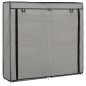 vidaXL Schuhschrank mit Abdeckung Grau 115 x 28 x 110 cm Stoff vidaXL Schuhschrank mit Abdeckung Grau 115 x 28 x 110 cm Stoff