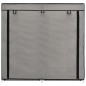 vidaXL Schuhschrank mit Abdeckung Grau 115 x 28 x 110 cm Stoff vidaXL Schuhschrank mit Abdeckung Grau 115 x 28 x 110 cm Stoff