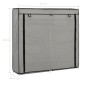 vidaXL Schuhschrank mit Abdeckung Grau 115 x 28 x 110 cm Stoff vidaXL Schuhschrank mit Abdeckung Grau 115 x 28 x 110 cm Stoff