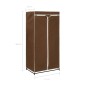vidaXL Kleiderschränke 2 Stk. Braun 75×50×160 cm vidaXL Kleiderschränke 2 Stk. Braun 75×50×160 cm
