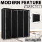 vidaXL Kleiderschrank mit 4 Fächern Schwarz 175 x 45 x 170 cm vidaXL Kleiderschrank mit 4 Fächern Schwarz 175 x 45 x 170 cm