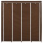 vidaXL Kleiderschrank mit 4 Fächern Braun 175 x 45 x 170 cm vidaXL Kleiderschrank mit 4 Fächern Braun 175 x 45 x 170 cm