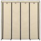 vidaXL Kleiderschrank mit 4 Fächern Creme 175 x 45 x 170 cm vidaXL Kleiderschrank mit 4 Fächern Creme 175 x 45 x 170 cm