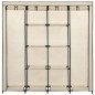 vidaXL Kleiderschrank mit 4 Fächern Creme 175 x 45 x 170 cm vidaXL Kleiderschrank mit 4 Fächern Creme 175 x 45 x 170 cm