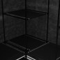 vidaXL Eckkleiderschrank Schwarz 130 x 87 x 169 cm vidaXL Eckkleiderschrank Schwarz 130 x 87 x 169 cm