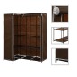 vidaXL Eckkleiderschrank Braun 130 x 87 x 169 cm vidaXL Eckkleiderschrank Braun 130 x 87 x 169 cm