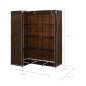 vidaXL Eckkleiderschrank Braun 130 x 87 x 169 cm vidaXL Eckkleiderschrank Braun 130 x 87 x 169 cm