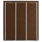 vidaXL Kleiderschrank mit Fächern und Stangen Braun 150x45x175cm Stoff vidaXL Kleiderschrank mit Fächern und Stangen Braun 150x45x175cm Stoff