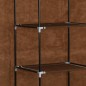 vidaXL Kleiderschrank mit Fächern und Stangen Braun 150x45x175cm Stoff vidaXL Kleiderschrank mit Fächern und Stangen Braun 150x45x175cm Stoff