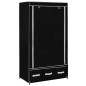 vidaXL Kleiderschrank Schwarz 87 x 49 x 159 cm Stoff vidaXL Kleiderschrank Schwarz 87 x 49 x 159 cm Stoff
