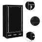 vidaXL Kleiderschrank Schwarz 87 x 49 x 159 cm Stoff vidaXL Kleiderschrank Schwarz 87 x 49 x 159 cm Stoff
