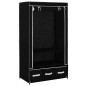 vidaXL Kleiderschrank Schwarz 87 x 49 x 159 cm Stoff vidaXL Kleiderschrank Schwarz 87 x 49 x 159 cm Stoff