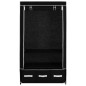 vidaXL Kleiderschrank Schwarz 87 x 49 x 159 cm Stoff vidaXL Kleiderschrank Schwarz 87 x 49 x 159 cm Stoff