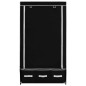 vidaXL Kleiderschrank Schwarz 87 x 49 x 159 cm Stoff vidaXL Kleiderschrank Schwarz 87 x 49 x 159 cm Stoff