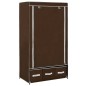 vidaXL Kleiderschrank Braun 87 x 49 x 159 cm Stoff vidaXL Kleiderschrank Braun 87 x 49 x 159 cm Stoff