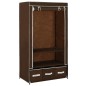 vidaXL Kleiderschrank Braun 87 x 49 x 159 cm Stoff vidaXL Kleiderschrank Braun 87 x 49 x 159 cm Stoff