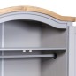 vidaXL Kleiderschrank Mexiko-Stil Kiefernholz 2 Türen Grau vidaXL Kleiderschrank Mexiko-Stil Kiefernholz 2 Türen Grau