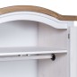 vidaXL Kleiderschrank Mexiko-Stil Kiefernholz 2 Türen Weiß vidaXL Kleiderschrank Mexiko-Stil Kiefernholz 2 Türen Weiß